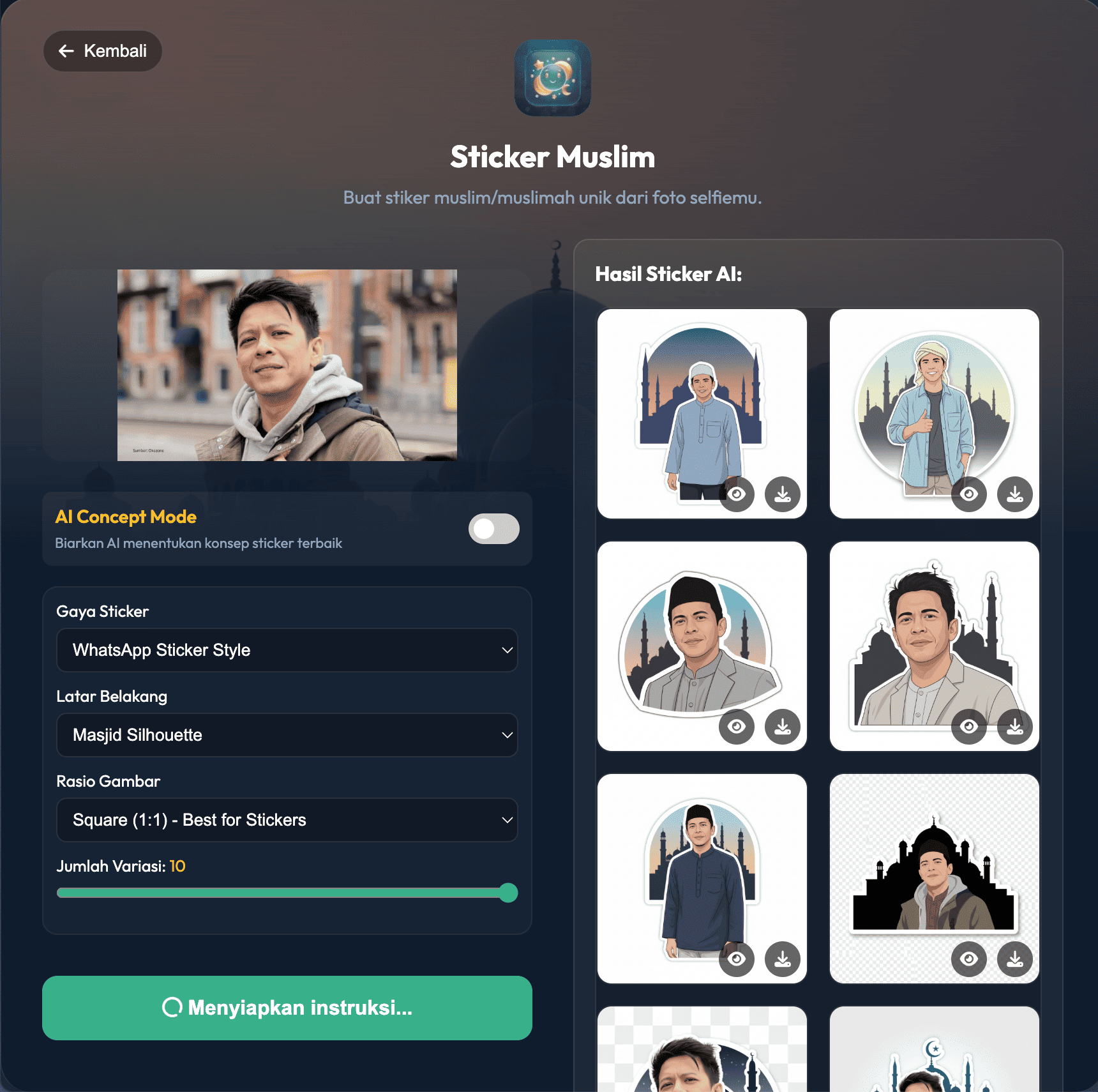 Sticker Muslim